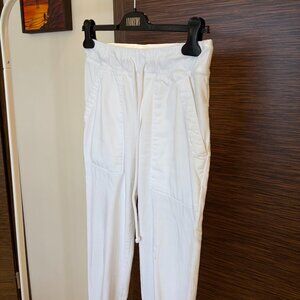 Bella Dahl White Straight Leg Pants